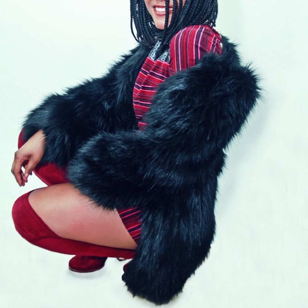 Marc Jacobs Black Fur Coat